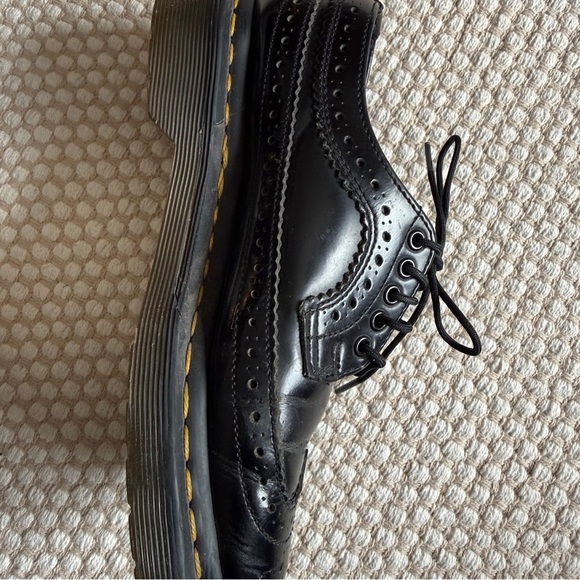 Dr. Martens | 3989 Patent Brogue Shoes Black Oxford Preppy Punk Classic | Size 6 - Picture 8 of 13